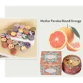 Candela profumata Goji Tarocco Orange in latta vintage con scatola regalo abbinata - Goji e Tarocco Confezione Regalo