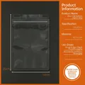 Διαφανής παγωμένη σακούλα zip lock 14x20cm για συσκευασία τροφίμων και σνακ - Διαφανές Επίπεδο Κάτω Μέρος-14x20cm / 100 Τεμάχια/Δέσμη
