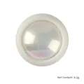 Polvere per unghie sirena cangiante in vasetto bianco con finitura cromata, peso 0,2 g - Confezione da 0,2g