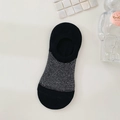 Fantasmini da donna invisibili con glitter argento scintillanti e dettagli neri sul tallone - Taglia unica / Nero