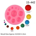 Pink silicone pearl bead mold for fondant cake decorating and DIY chocolate baking tool - Pink