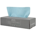 Blue microfiber cleaning cloths in a convenient 15-count pull-out dispenser box - 15 Sheets (22*28cm) / Blue Box