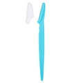 Portable light blue eyebrow razor with protective cap and stainless steel mesh blade - 4g/With Protective Net / Blue