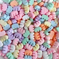DIY macaron colored mini alphabet beads with holes for jewelry and mobile chain making - Letter E / 1 Piece