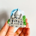 3D resin fridge magnet featuring the Sacre-Coeur Basilica of Paris for travel souvenirs - (58) Sacré-Cœur Paris