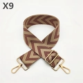 Detail of thickened chevron weave handbag strap with adjustable light gold metal buckles - Burgundy