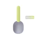 Paletta per cibo animali verde e grigia con manico ergonomico e finitura opaca - Grigio + Verde