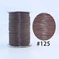 Dark brown waxed cord roll with macro texture detail for DIY jewelry making #125 - 125 Camel Yellow / 1.0mm 160m