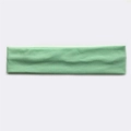 Elastic light green cotton sports headband for outdoor running with soft texture - Fresh Green