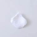 Single white non-woven artificial rose petal for wedding decor and floral arrangements - Pure White