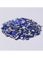 Natural blue lapis lazuli and grey-white irregular crushed crystal stones for healing - 100g/Pack / Blue Sodalite
