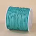Teal green 0.8mm nylon cord roll for DIY handmade jewelry and braided bracelets - Tiffany Blue