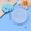 Frangipani bloem siliconen mal voor fondant en zeep met afmetingen en monster - Enkellaags Vijfbladig Bloem Model / Specificatie 1 (Diameter 7cm x Hoogte 2.3cm)