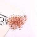 Rose gold open jump rings for DIY jewelry making and handmade accessory connections - Rose Gold