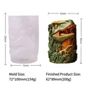 Detailed T-Rex embossed silicone mold for DIY candles and soaps with dinosaur motif - GJ-107