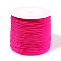 Rose pink 0.8mm nylon cord roll for DIY jewelry making and handmade weaving crafts - 0.8mm Diameter (Approx. 90m/Roll) / Rose Red