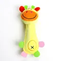 Schattige gele giraf piepend pluchen hondenspeelgoed met zachte textuur en bijtbestendig - Ongev. 21*7CM / Gele Giraf