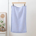 Strofinaccio rettangolare appeso a quadretti blu e bianchi in morbido cotone assorbente - 30*30cm / Blu