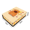 DIY cartoon Capybara wooden diamond painting storage box with checkered design, 20x15x4.5cm - Capybara (6)