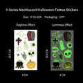Tatouage Halloween phosphorescent Y-180 avec motifs fantômes brillant dans le noir - Série de Dessins Animés Halloween Y-180