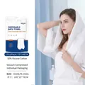 Disposable white waffle bath towel 70x140cm in vacuum pack for hotel travel usage - Bath Towel / White Waffle