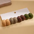Silver Pin - Coffee Color Set (4 Pairs)