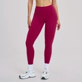 High-waisted push-up yoga pants for women in deep magenta high-stretch dry fit fabric - S / Bottoms / Raspberry Red
