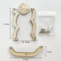 DIY busy board climbing frame support set with duck pattern and acrylic panels - Transparent Duck Slider
