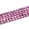Macro detail of natural purple agate druzy beads with 8x10mm oval crystal textures - Rose Red
