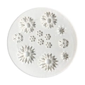 Weiße runde Silikonform mit 13 Gänseblümchen- und Sonnenblumenmotiven für Fondant und Schokolade - 13-Loch Gänseblümchen Grau / Grau