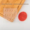 Transparent acrylic bell and snow globe embossing mold for Christmas cookie baking - Bells and Snowball Stamp