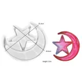 Stampo in silicone per vassoio stella e luna dimensioni 31,4x29,9cm e altezza 2cm - Modello 2 (Stella e Luna)