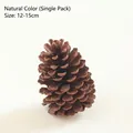 Natural pine cone ornament 12-15cm in original wood color for Christmas DIY decoration - Single Piece / Original Color