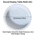 Extra grote ronde siliconen mal van 14 inch voor DIY riviertafels 355mm diameter maat - Ronde Basisvorm 14 Inch