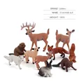 Set of 10 realistic miniature forest and arctic animal figurines made of durable PVC - 10Pcs Forest & Polar Animals Set