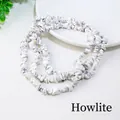 Irregular white turquoise stones with natural grey marble patterns for DIY jewelry - White Turquoise (Circumference Approx. 80cm)
