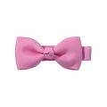 Pink 2-inch grosgrain ribbon hair bow clip with handmade double layer for girls - Hot Pink (28)