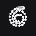 Witte 12 cm kralenketting voor DIY-accessoires met een bijpassende connector - Wit