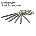 Set di 6 mini cacciaviti portatili con portachiavi per riparazione di occhiali - Cacciavite