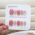 Pink cat eye press-on nails with sparkling fireworks design and gold accents - XS / Pink Purple Cat Eye (FM144)