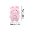 Pink plush rabbit cat toy with catnip, soft 10cm stuffed animal for indoor cat play - Pink Rabbit