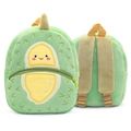 Cute green durian shaped plush backpack for toddlers with dual shoulder straps - Durian