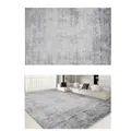 Minimalist industrial grey loop pile rug featuring water-resistant and easy-clean texture - Loop Pile Cotton Fabric - Kunlun [italian Light Luxury Gray] / 200cm X 300cm [upgraded Five-proof Fabric]
