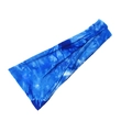 Elastic sports headband with a blue tie-dye pattern for fitness and yoga activities - Royal Blue Tie-Dye