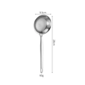 Espumadera de acero inoxidable 304 con malla fina y cabezal de 9,5 cm de diametro - Pequeño (Diámetro 9,5 cm/Longitud total 28 cm)
