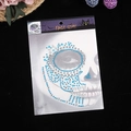Blue star and silver face gems stickers with Halloween themed packaging on black background - Blue Star