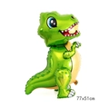 Green cartoon dinosaur foil balloon for birthday party decorations, size 77x51cm - 3D Assembly Dinosaur Green / 77*51cm