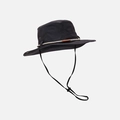 Chapeau de brousse noir avec cordon réglable et broderie Traveler pour extérieur - Taille unique / Noir