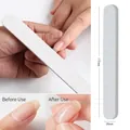 Gray double-sided half-moon nail file 177mm x 20mm for shaping and polishing nails - White Ultra Thin File