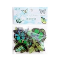 Waterproof butterfly garden stickers in blue and green for scrapbooking or DIY - Green Dew Butterfly